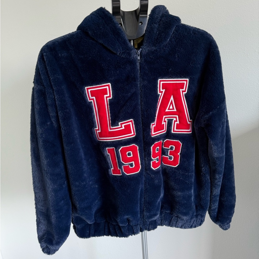 Woman’s Navy Blue Fleece Hoodie